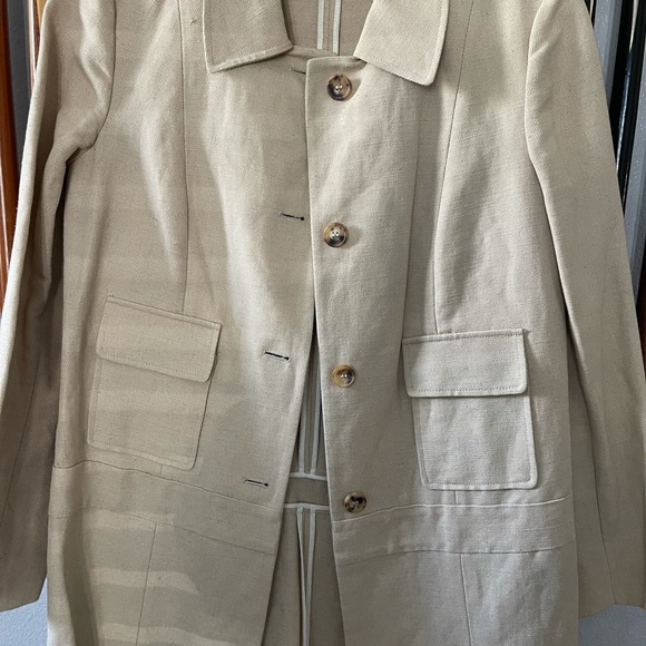Marni Women Tan Cotton Long Jacket - Picture 3 of 16